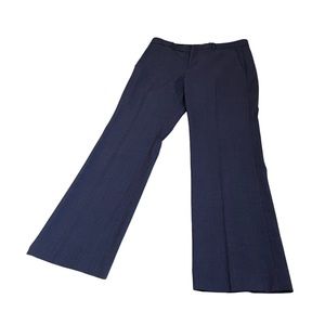 Banana Republic 10 navy blue wool dress pants Logan trousers straight leg office